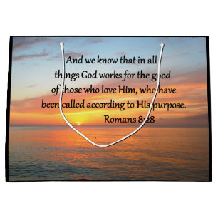 BEAUTIFUL ROMANS 8:28 SUNRISE FOTO LARGE CADEAUTASJE