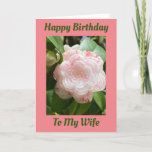 BEAUTIFUL "ROOS" HAPPY BIRTHDAY "WIFE" KAART<br><div class="desc">DANK U VOOR DE OPLOSSING VOOR 1 VAN DE 8 OPLOSSINGEN!</div>