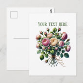 Beautiful rose bundle customizable briefkaart (Voorkant / Achterkant)