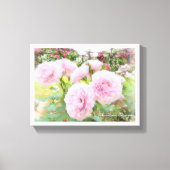 Beautiful Rose Garden Canvas Afdruk (Voorkant)