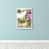 Beautiful Rose Garden Canvas Afdruk (Insitu (Houten vloer))