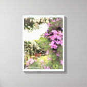 Beautiful Rose Garden Canvas Afdruk (Voorkant)