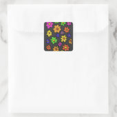 beautiful roses vierkante sticker (Tas)
