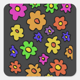 beautiful roses vierkante sticker