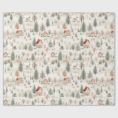  Beautiful Rustic Country Village Town Cadeaupapier (Vlak)