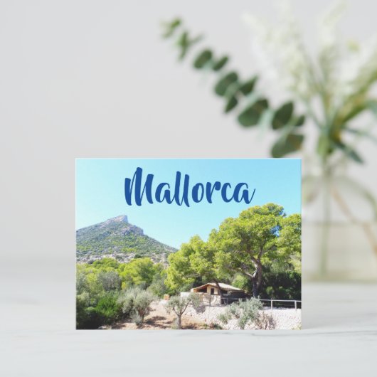 Beautiful Rustic Mountain in Mallorca Postcard Briefkaart (Staand voorkant)