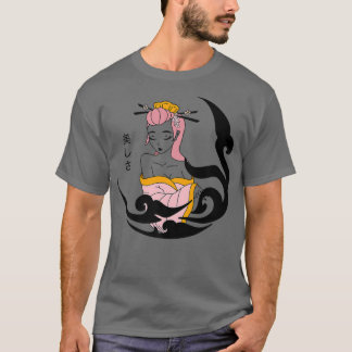 Beautiful Sakura Princess Japanese Style  T-shirt