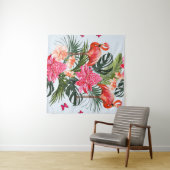 Beautiful seamless floral summer pattern backgroun wandkleed (In Situ (horizontaal))