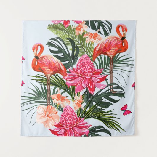 Beautiful seamless floral summer pattern backgroun wandkleed (Voorkant)