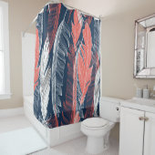Beautiful seamless graphic pattern of feathers douchegordijn (In situ)