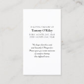 Beautiful Serenity Prayer Card Purple Blue Green Visitekaartje (Achterkant)