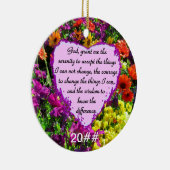 BEAUTIFUL SERENITY PRAYER PHOTO-ONTWERP KERAMISCH ORNAMENT (Rechts)
