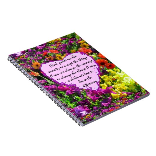 BEAUTIFUL SERENITY PRAYER PHOTO-ONTWERP NOTITIEBOEK (Rechterzijde)