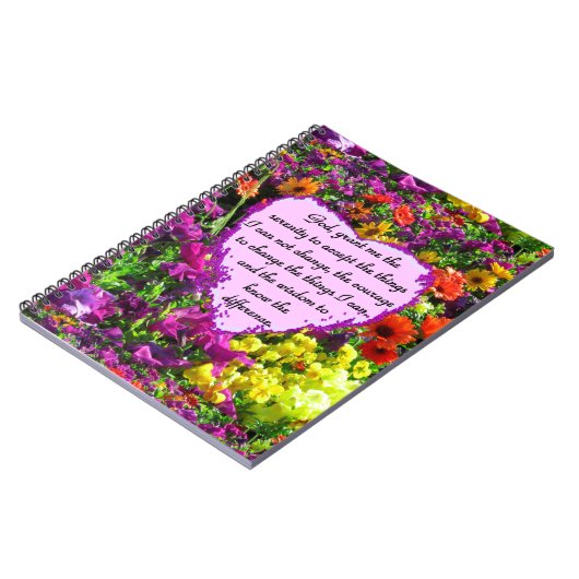 BEAUTIFUL SERENITY PRAYER PHOTO-ONTWERP NOTITIEBOEK (Linkerzijde)