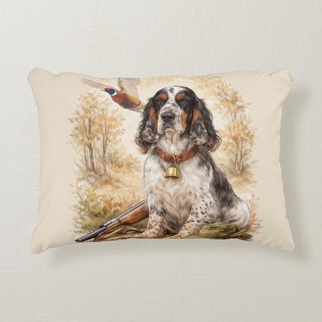 Beautiful Setter with Pheasants , Art Accent Kussen (Voorkant)