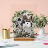 Beautiful Setters Acryl Bord (Huwelijk)