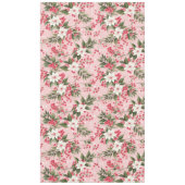 Beautiful Shabby Chic Pink Christmas Floral Berry Tafelkleed (Voorkant)