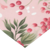 Beautiful Shabby Chic Pink Christmas Floral Berry Tafelkleed (Gekanteld)