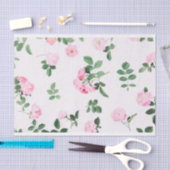 Beautiful Shabby Chic Pink Roses Tissue Paper Tissuepapier (Craft)