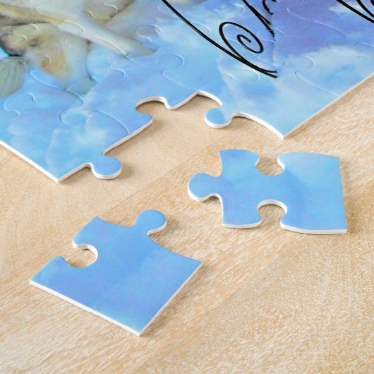 Beautiful Siberian Huskies in the snow Legpuzzel (Zijkant)