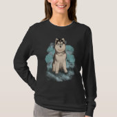 Beautiful Siberian Husky T-shirt (Voorkant)