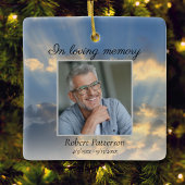 Beautiful Sky, In Loving Memory Memorial Photo Keramisch Ornament