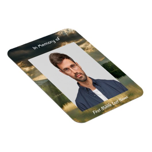 Beautiful Sky Sun Scripture Memorial Keepsake  Magneet (Rechterzijde)