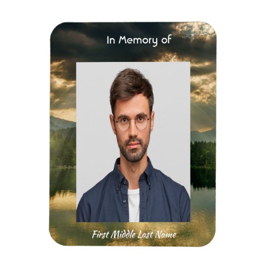 Beautiful Sky Sun Scripture Memorial Keepsake  Magneet (Verticaal)