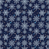 beautiful snow crystal pattern cadeaupapier