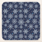 beautiful snow crystal pattern kartonnen onderzetters (Voorkant)