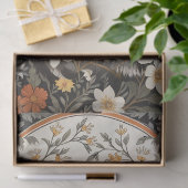 Beautiful Snowy Owl William Morris Inspired Tissuepapier (Geschenk)