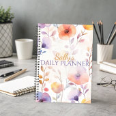 Beautiful Soft Watercolor Blooms Planner