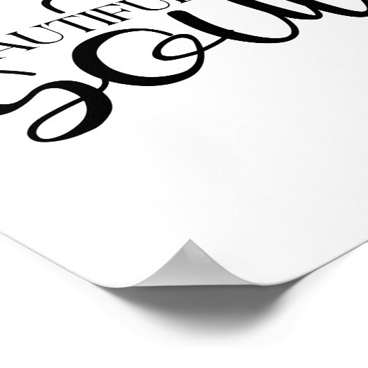 Beautiful Soul - Boho Minimalist Motivational  Poster (Hoek)