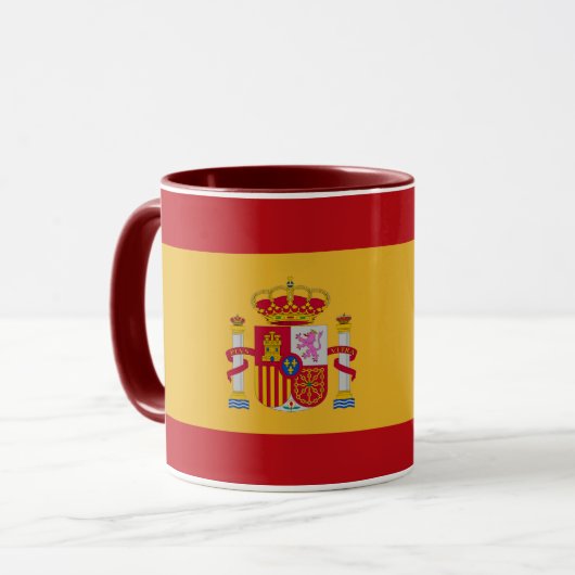 Beautiful Spain Flag Mug Mok (Voorkant links)