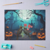 Beautiful Spooky Haunted Raven Halloween Decoupage Tissuepapier (Craft)