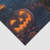 Beautiful Spooky Haunted Raven Halloween Decoupage Tissuepapier (Detail)