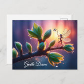 Beautiful spring nature with miniature pixie art briefkaart (Voorkant / Achterkant)