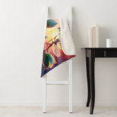 Beautiful spring nature with miniature pixie art sherpa deken (In situ)