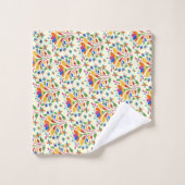 Beautiful Spring Otomi Flower Pattern cute summer Bad Handdoek (Wasdoekje)
