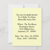 BEAUTIFUL  STIJLMEISJES EN DOLLS-INVITATIE KAART (Achterkant)