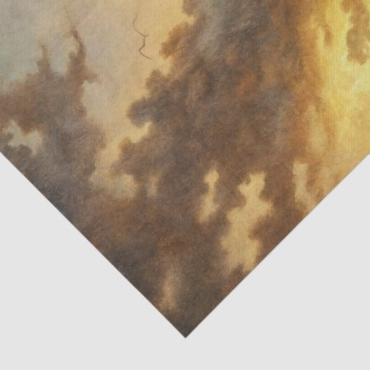 Beautiful Stormy Coastal Lighthouse Decoupage Tissuepapier (Detail)