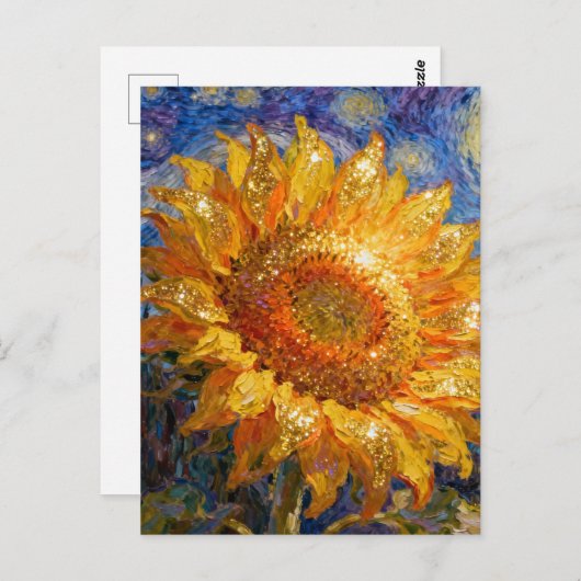 Beautiful Sunflower Briefkaart (Voorkant / Achterkant)