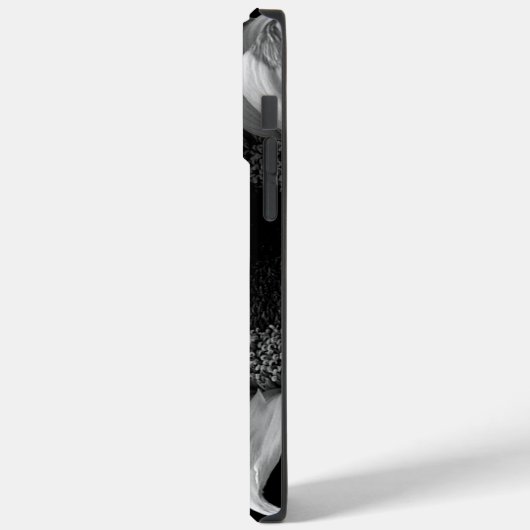 Beautiful Sunflower Portrait in Black and White Case-Mate iPhone Case (Achterkant / Links)