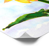 Beautiful Sunflower watercolor painting  Poster (Hoek)