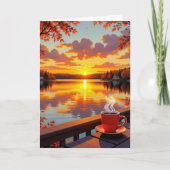 Beautiful Sunrise and Coffee | Thinking of You Kaart (Voorkant)