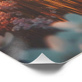 Beautiful Sunrise Spring Meadow White Wildflowers Perfect Poster (Hoek)