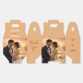 Beautiful Sunset Beach Romantic Wedding Vows Bedankdoosjes (Ongevouwen)