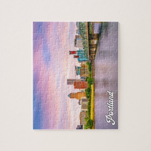 Beautiful Sunset Over Portland, Oregon Legpuzzel (Verticaal)