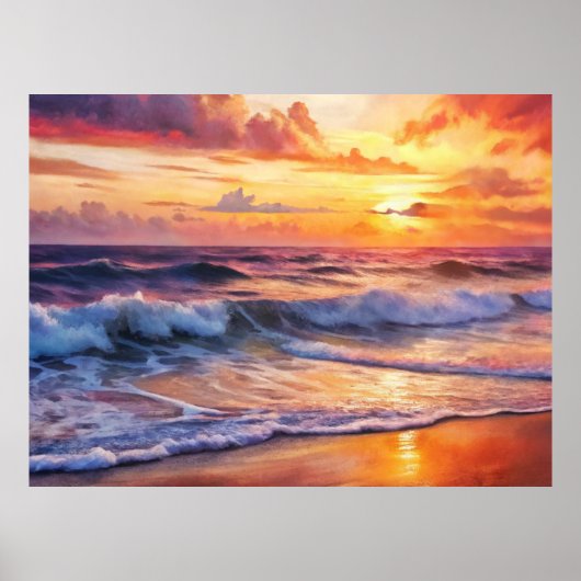 Beautiful Sunset Poster (Voorkant)
