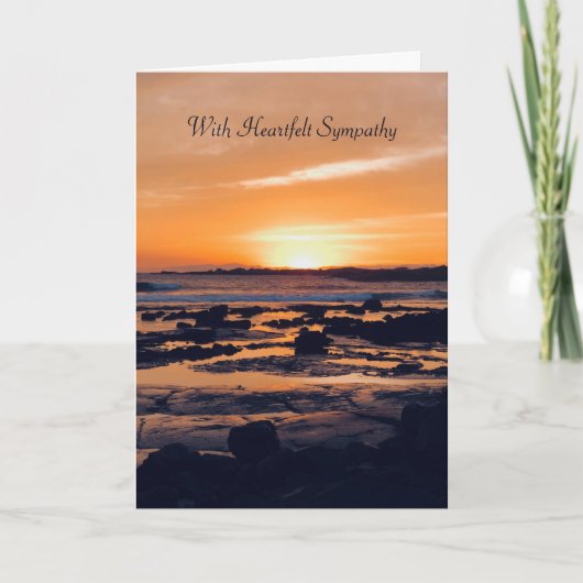 Beautiful Sunset Sympathy Card Kaart (Voorkant)